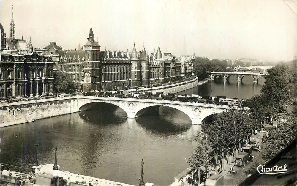 A Conciergerie e a Sena — Paris — Éditions Chantal, n°84 - Frente