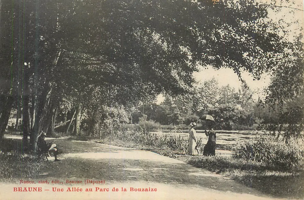 Beaune — A Path in the Bouzaize Park — Ronco, elder, publisher, Beaune (Deposited) - Front