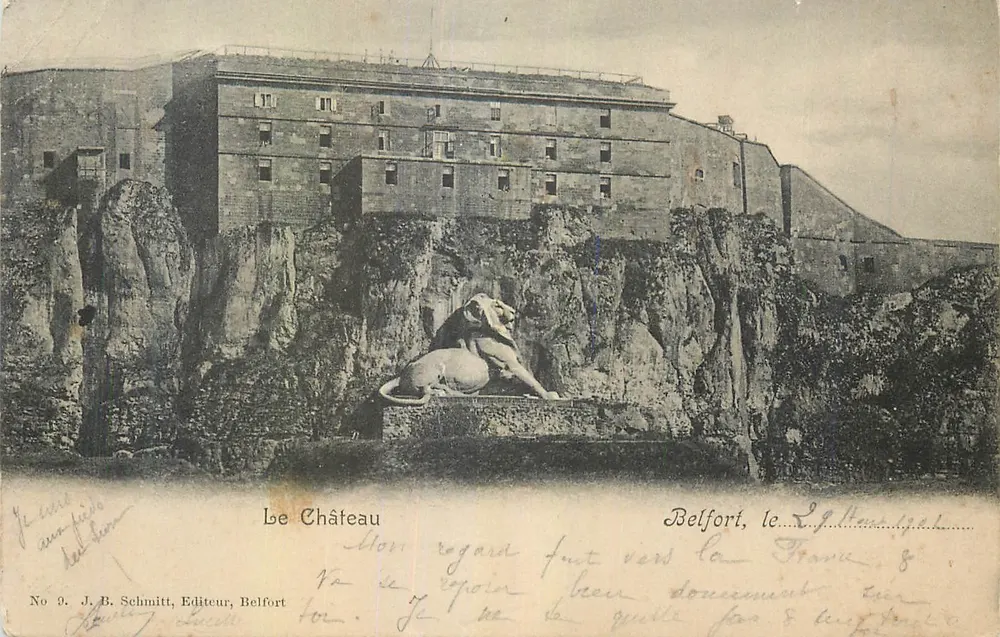 O Castelo — Belfort — J. B. Schmitt, Editor, Belfort, No 9 - Frente