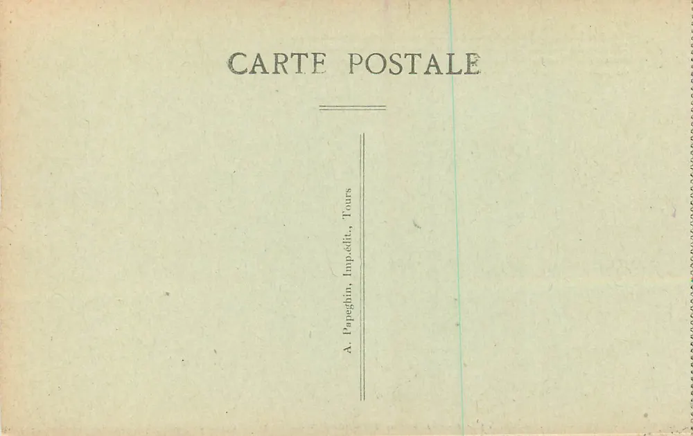 Basílica e Torre de Carlomagno — Tours — editor A. Papeghin - Verso