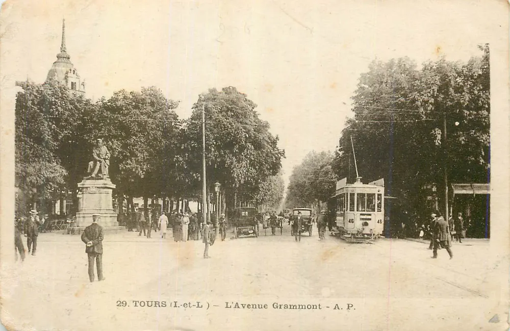 Tours (I.-et-L.) — Avenida Grammont — A.P. - Frente