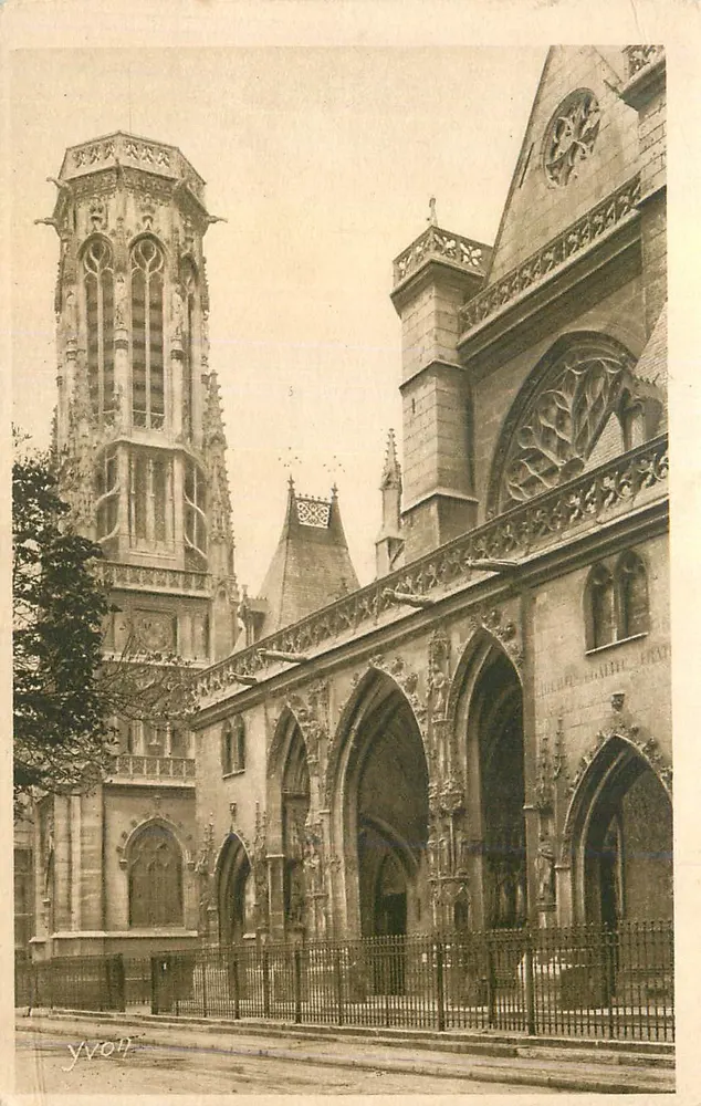 Die Kirche Saint-Germain-l'Auxerrois — Paris — Ausgabe YVON, Serie 6, Nr. 108 - Vorderseite