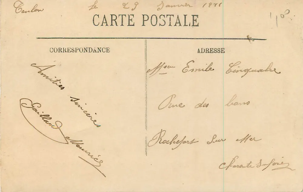 NICE — Avenue de la Gare — LL. — Wydawca LL, nr 127 - Rewers