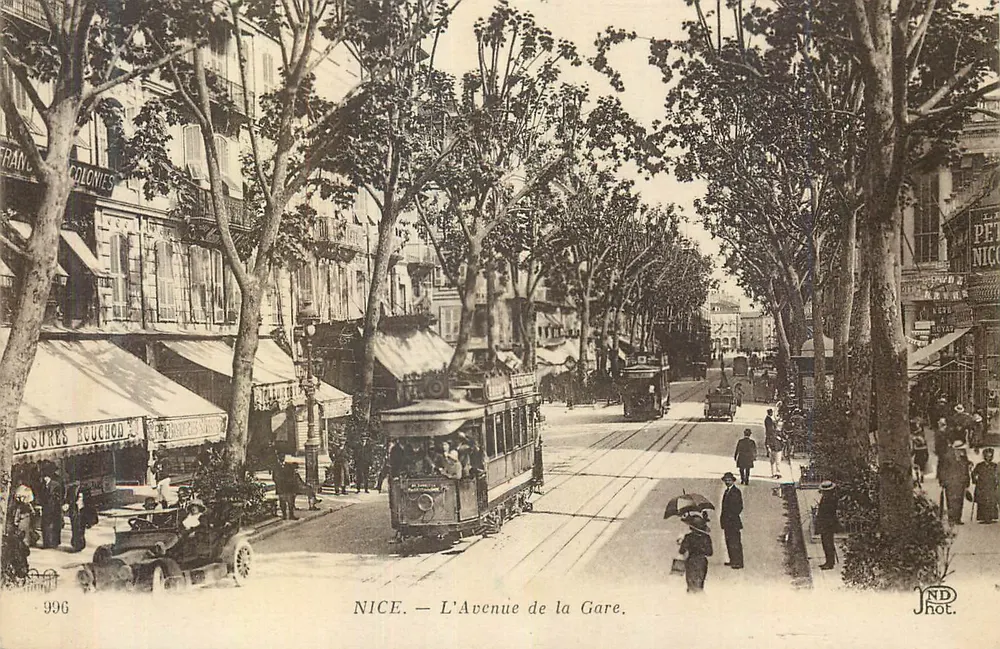 NICE — Avenue de la Gare — JND Fot. - Voorkant