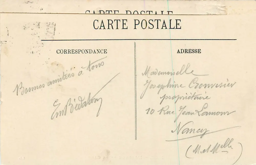 Nizza — De Avenue de la Gare — Cinalta, n° 128 - Achterkant