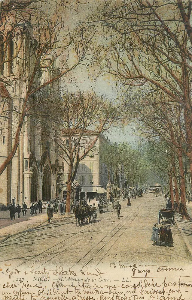 Nice — A Avenida da Estação — LL. Haussmann 227 - Frente