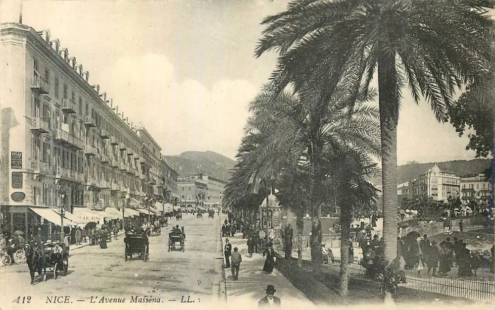 Nice — Avenida Masséna — LL. — n° 412 - Frente