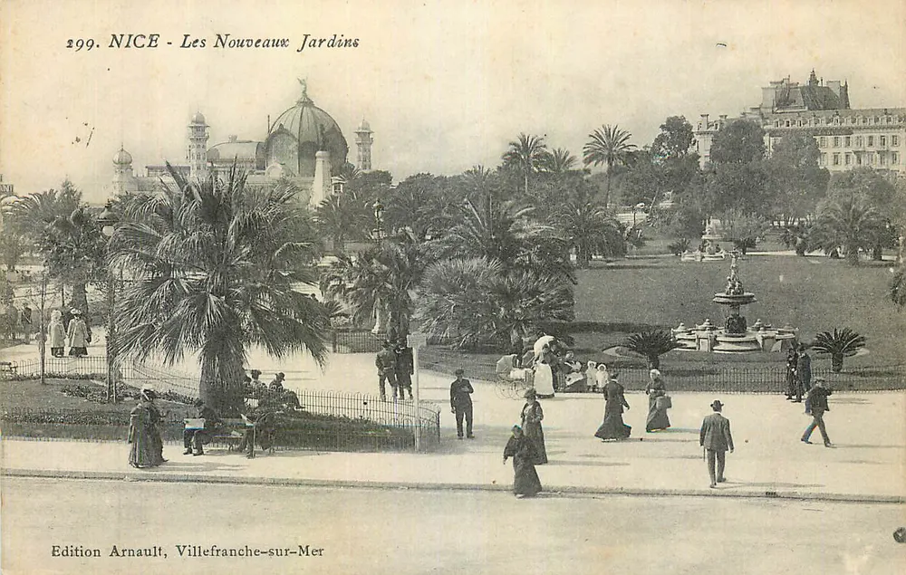 NICE - Os Novos Jardins — Edição Arnault, Villefranche-sur-Mer, n° 299 - Frente