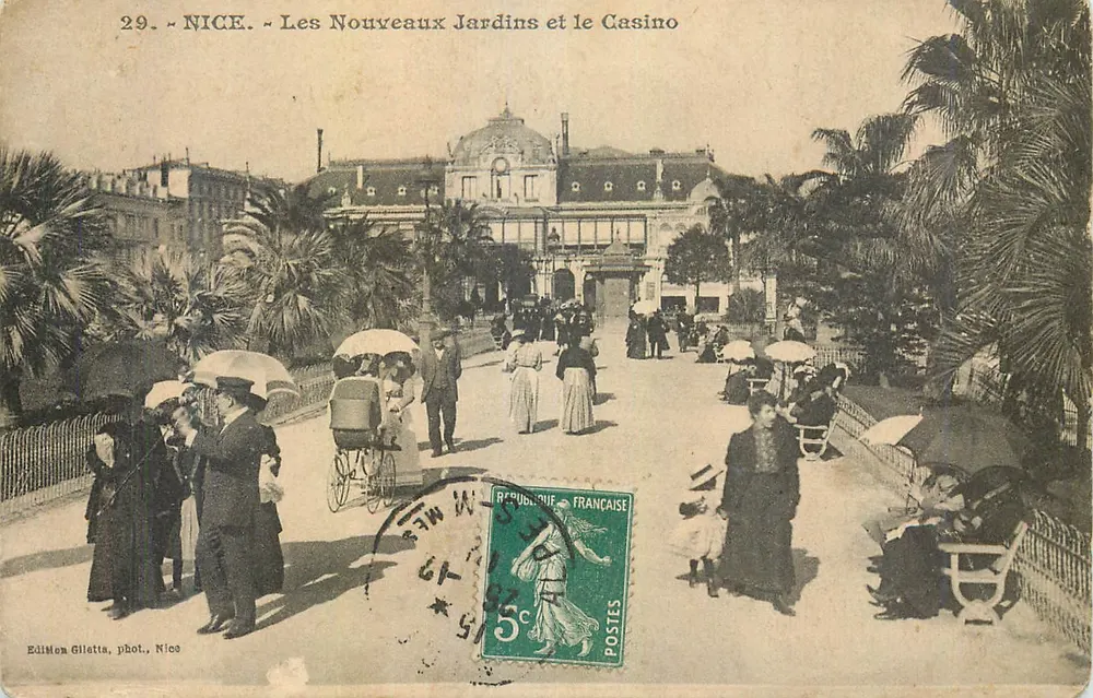NICE - Die neuen Gärten und das Casino — Verlag Gilletta, Foto Nicos - Vorderseite