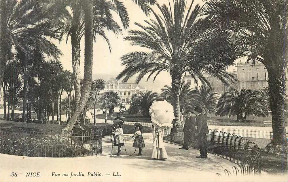 Nice — Vista no Jardim Público — LL. — N°98 - Frente