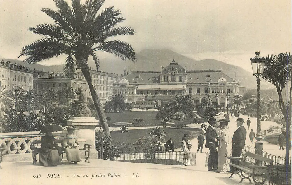 Nice — Vista no Jardim Público — LL, n° 946 - Frente