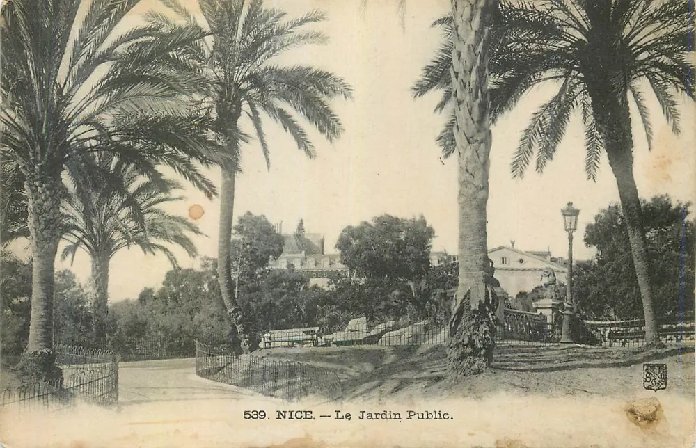 Nice — Jardim Público — Editor anônimo, n° 539 - Frente