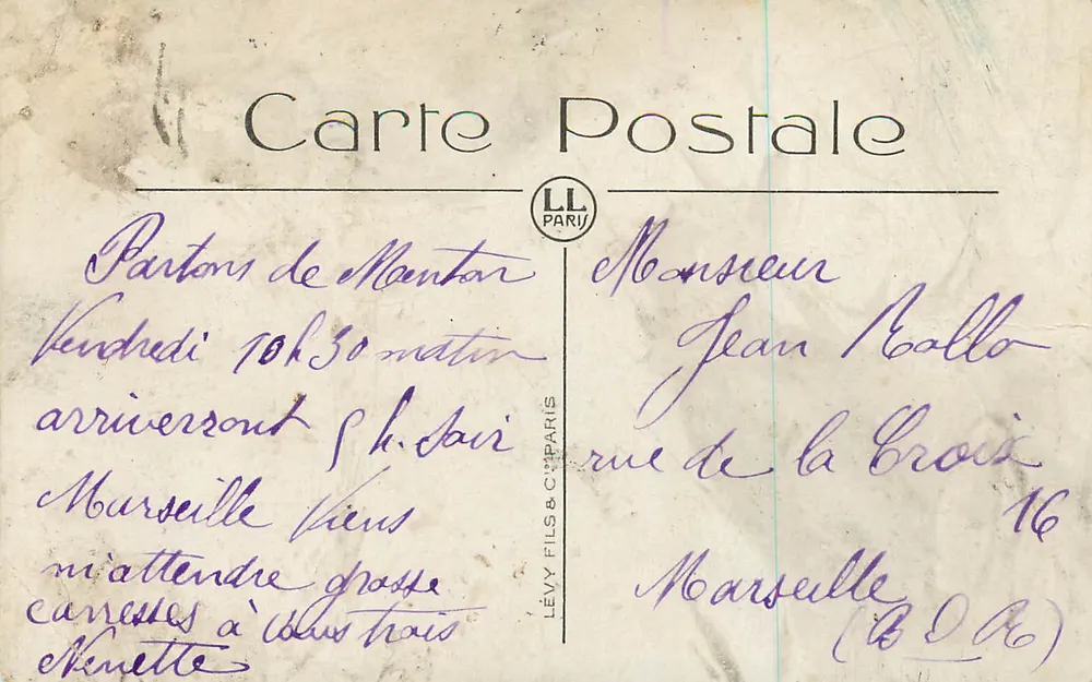 Nice — O Jardim do Rei Albert Ier — LL, n°104 - Verso