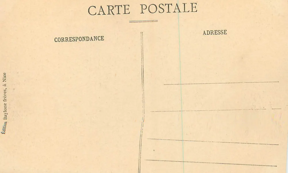 NICE - O Castelo - Torre Bellanda - B.F. - Hotel Suisse - Verso