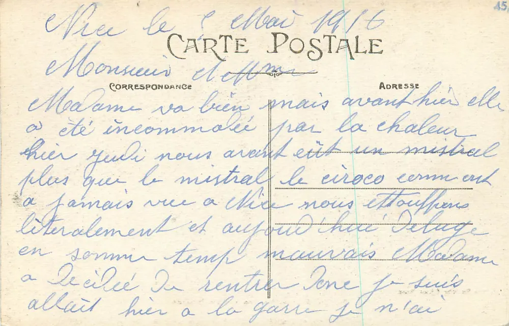 NICE — O Castelo - Torre Bellanda — HOTEL SUISSE - Verso