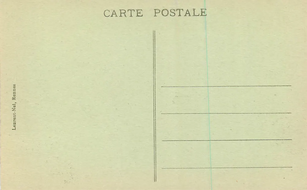 Vannes - A Velha Prefeitura — editor Laurent-Nel, Rennes, n° 161 - Verso