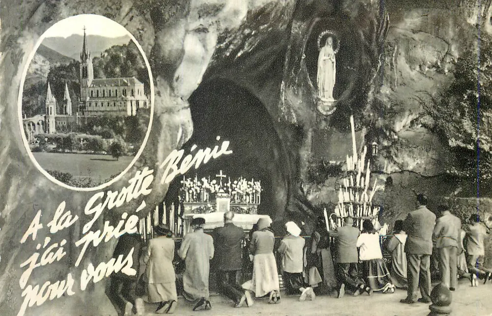 Grotte Bénie — Lourdes — Edição Photo Quinault - Frente
