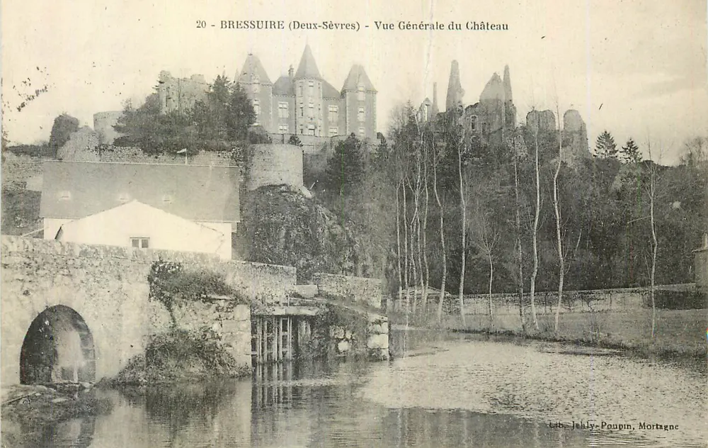 Bressuire (Deux-Sèvres) — Vue Générale du Château — éditeur Jehly-Poupin, Mortagne - Awers