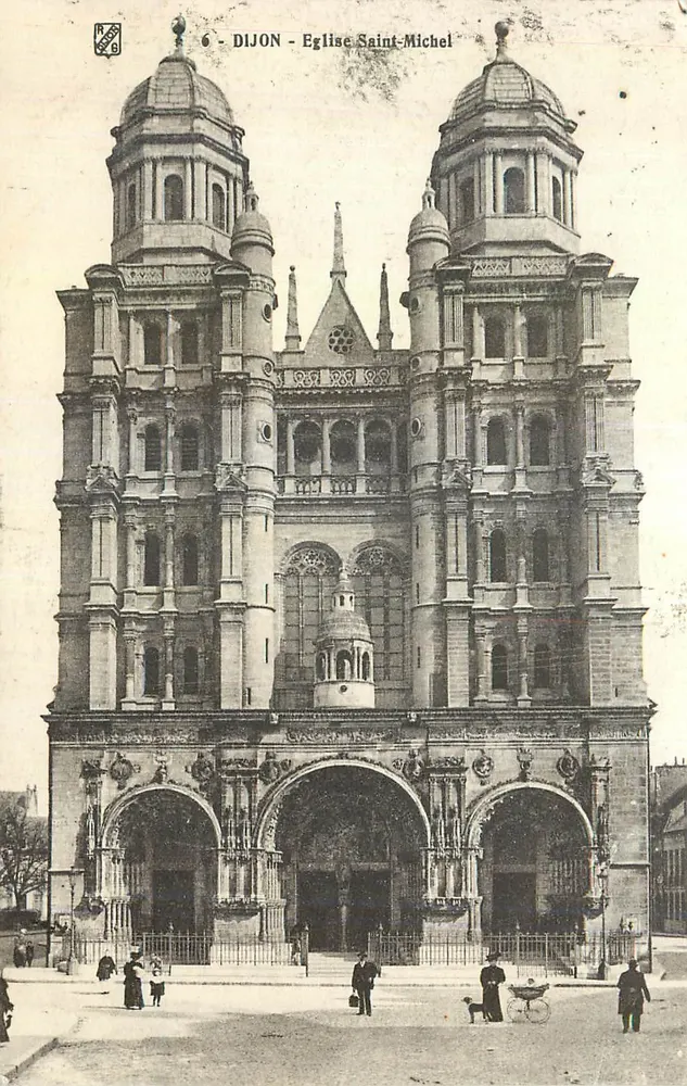 Dijon - Igreja de São Miguel — vista da fachada — editor desconhecido, n°6 - Frente