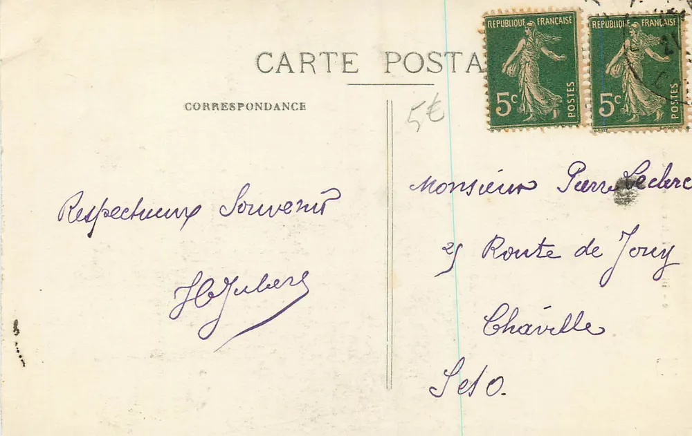 Dijon - Igreja de São Miguel — vista da fachada — editor desconhecido, n°6 - Verso