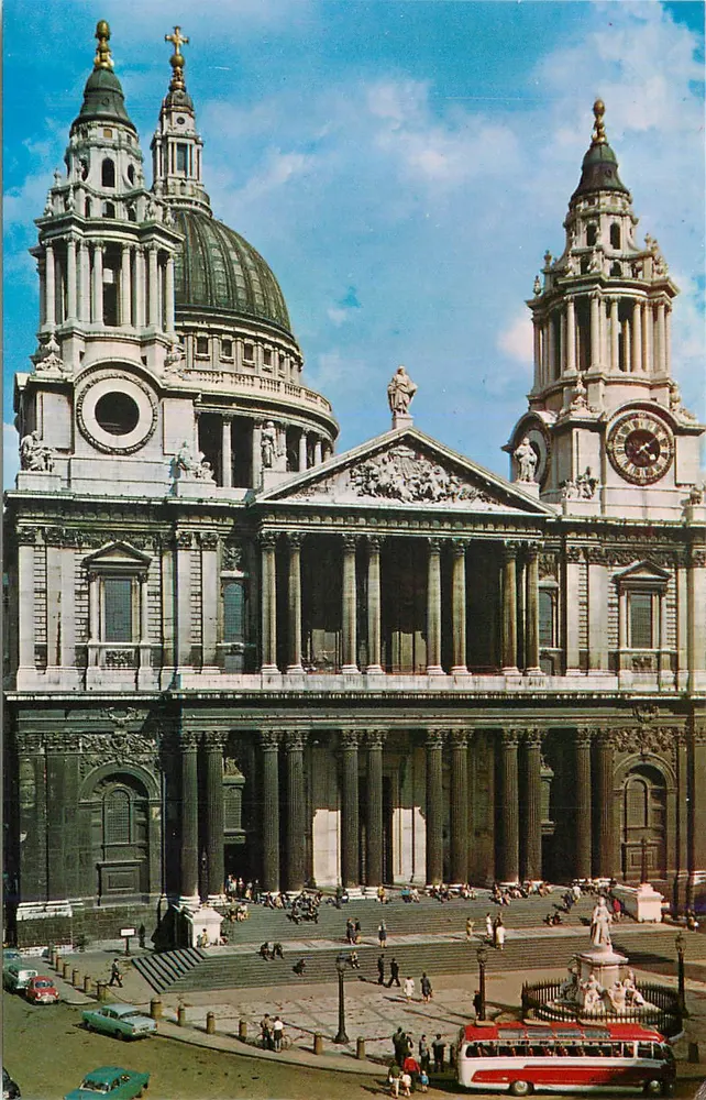 St. Paul's Cathedral, London — Natural Colour series — publisher The Photographic Greeting Card Co. Ltd., London, n° 164 - Front