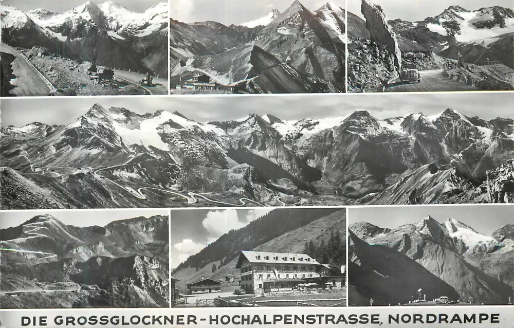 Die Grossglockner-Hochalpenstrasse, Nordrampe — Editores Echte Photographie 1152 - Anverso