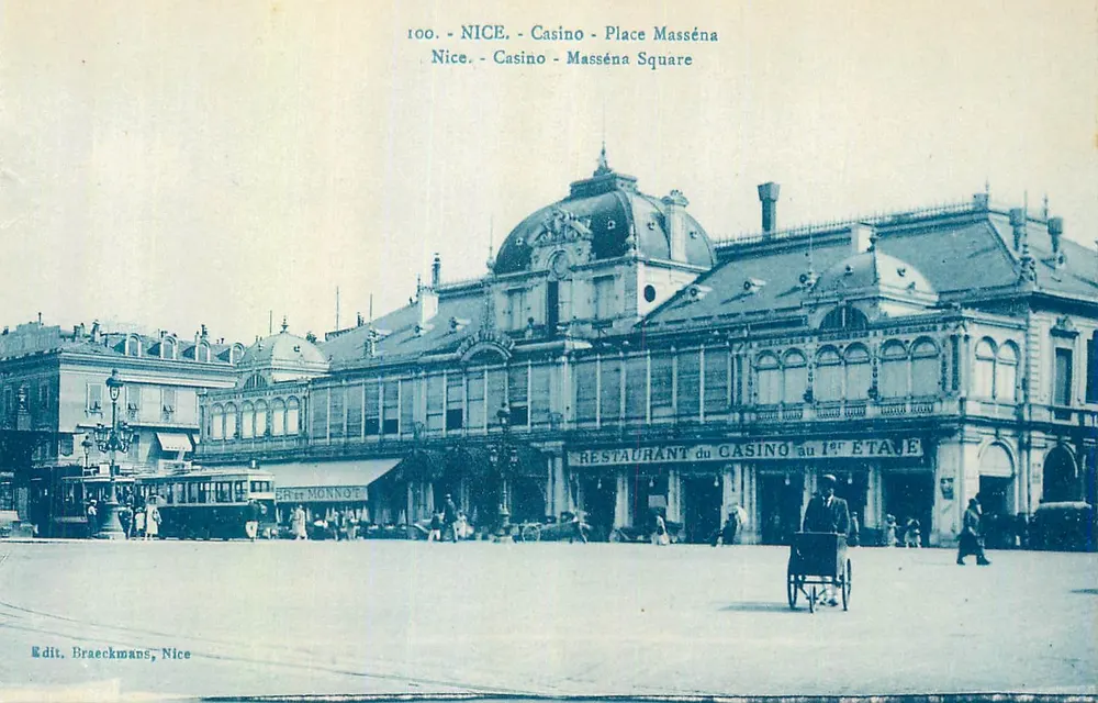 Nice - Casino - Praça Masséna — editor Braeckmans, n° 100 - Frente