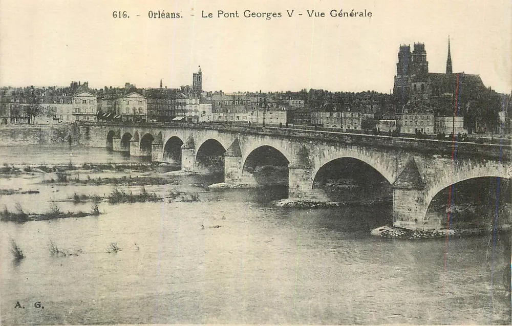Orléans — O Pont Georges V — Vista Geral — A. G. n° 616 - Frente