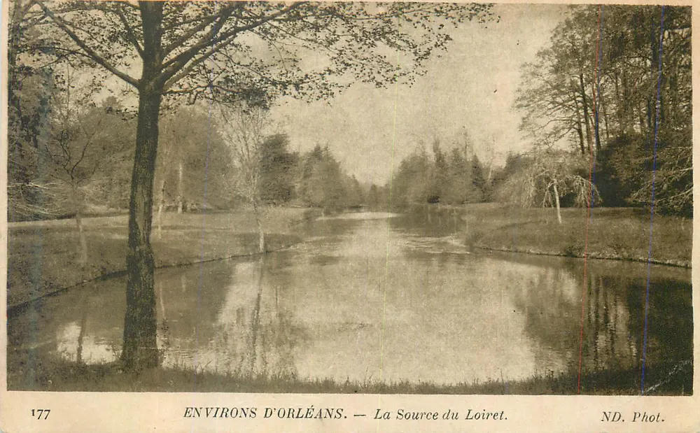 Environ d'Orléans — La Source du Loiret — ND. Phot. — n° 177 - Frente