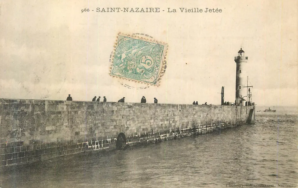 Saint-Nazaire - La Vieille Jetée — Phototypie Vasselier, Nantes, n°966 - Recto
