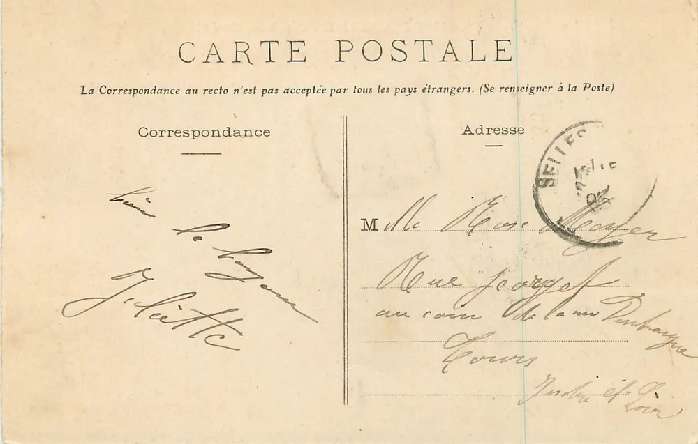 Saint-Nazaire - La Vieille Jetée — Phototypie Vasselier, Nantes, n°966 - Verso