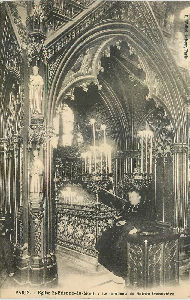Paris - Église Sainte-Geneviève - Le tombeau de Sainte Geneviève - Recto