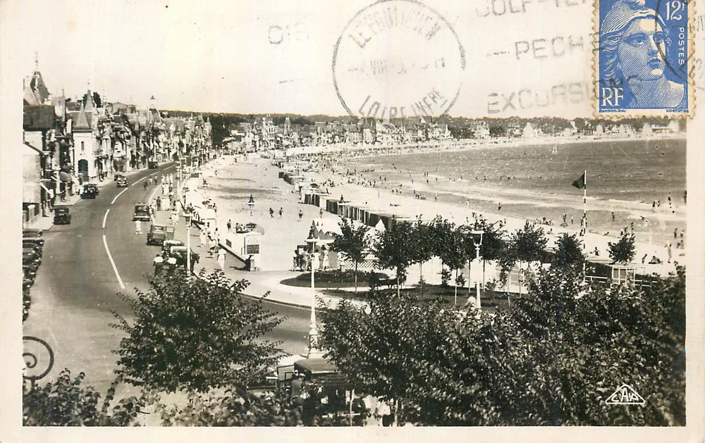 La Baule — Vista da Praia — Editor C.A.P. n°148 - Frente