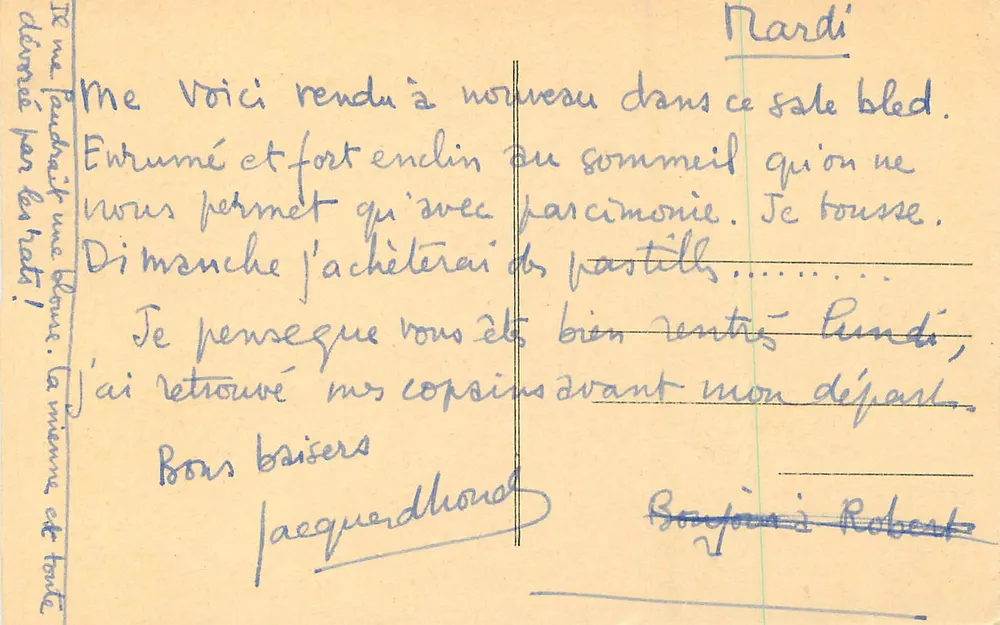 Poitiers — Margens do Clain — Editor e número de série ilegíveis - Verso