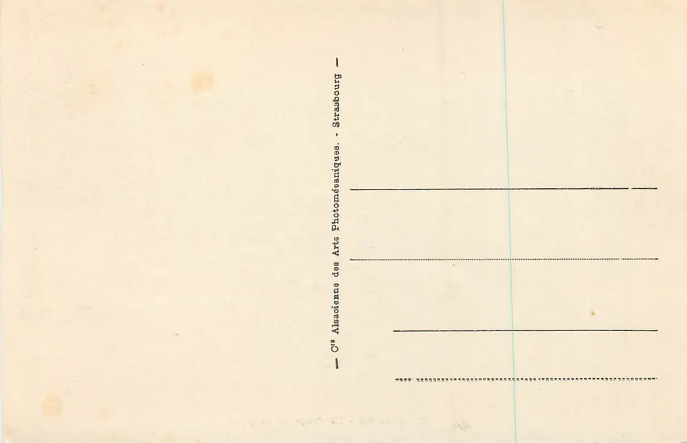 Dinard - A Praia da Ecluse — vista panorâmica — Cie Alsacienne dos Artes Fotomecânicas, Strasbourg, n°72 - Verso
