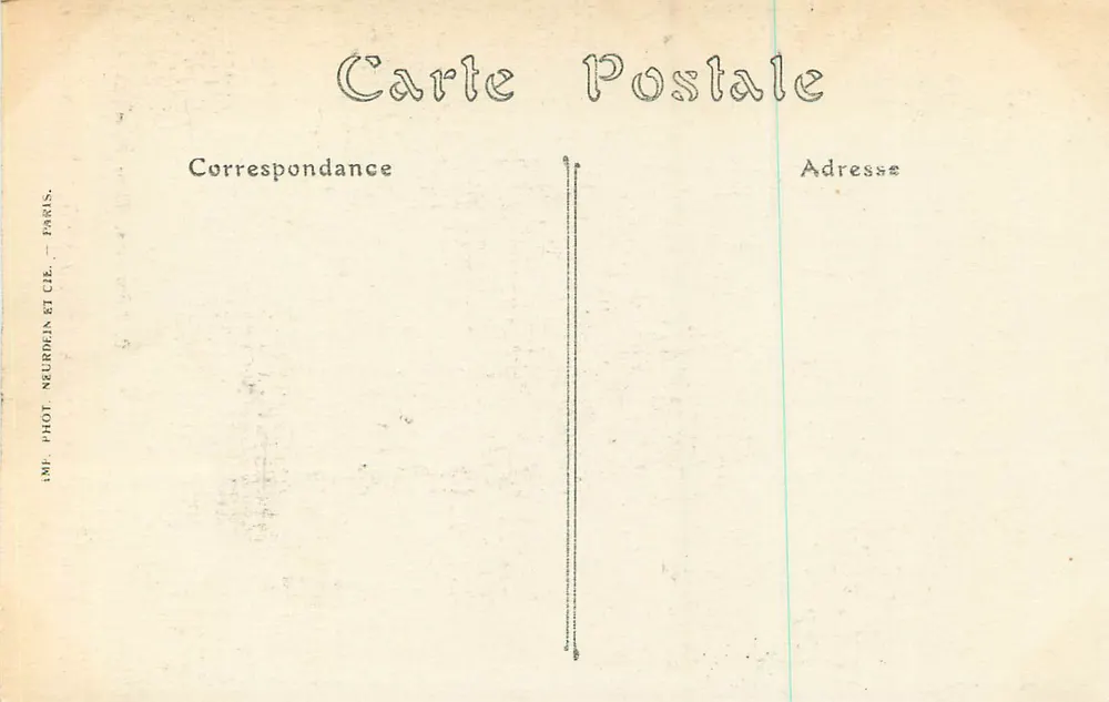Catedral de Soissons — vista da fachada gótica com roseira — B. Nougarède, Claye (S.-et-N.) - Verso