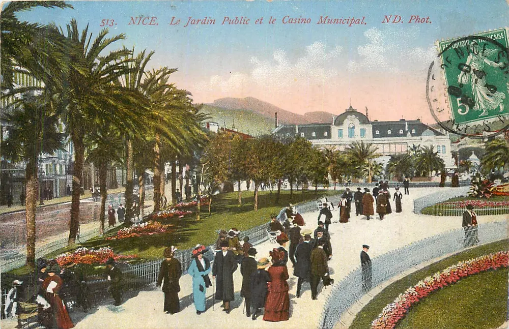 NICE. Der Öffentliche Garten und das Municipale Casino — ND. Fot. — Nr. 513 - Vorderseite