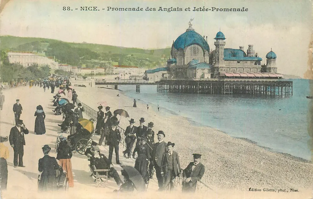 Nice - Promenade des Anglais et Jetée-Promenade — Édition Gilletta, phot. Nice, n°88 - Recto
