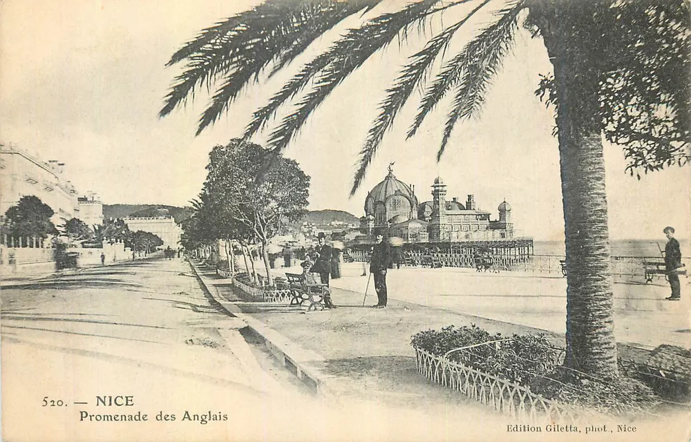 Nice — Promenade dos Ingleses — Edição Gilelta, fot. Nice, n°520 - Frente