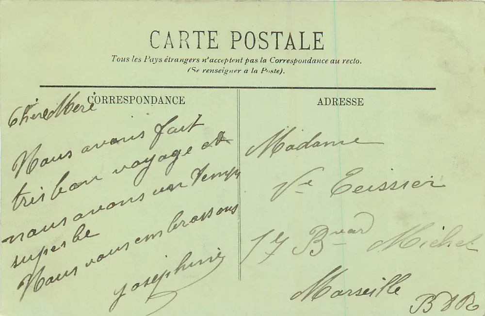 NICE — A Terrasse e os cais — LL. — N° 219 - Verso