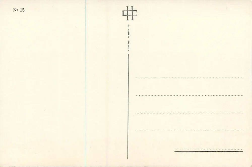 Cathédrale de Chartres — Notre-Dame de la Belle Verrière — XIIIe siècle — E. Houvet Éditeur, n°15 - Verso