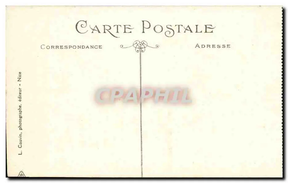Le Branchemichouses en la desembocadura del Paillon — Niza — N°1665 — Editor L. Cauvin - Reverso
