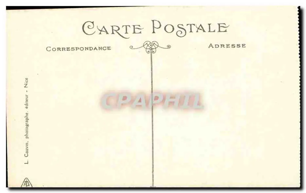 Nizza - Het Markt van Cours Saleya — Editie L. Cauvin, n° 2003 - Achterkant
