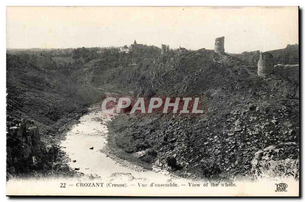 CROZANT (Creuse) — Vista geral — JND - Frente