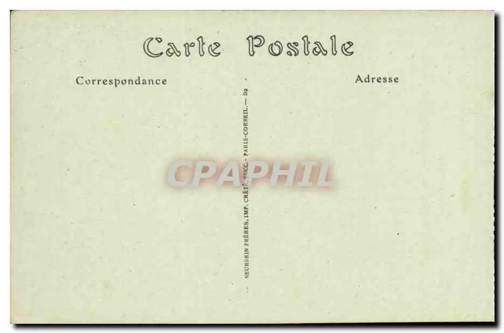 CROZANT (Creuse) — Moulin Genetin — G.G., editor, Châteauroux - Verso