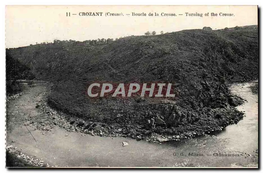 Croizant (Creuse) — Curva da Creuse — G. G. Éditeur, Châteauroux - Frente