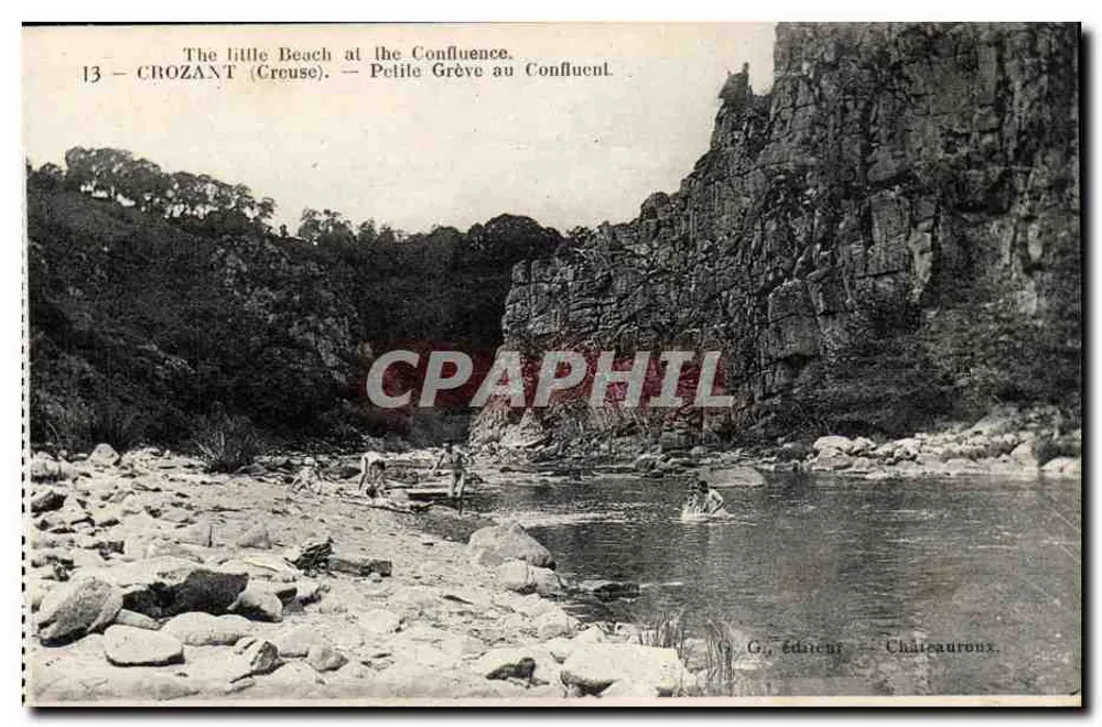 A pequena Grève no Confluent — Crozant (Creuse) — G. Editor, Châteauroux - Frente
