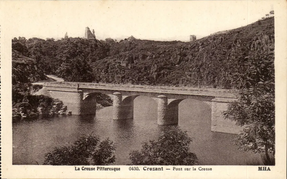 La Creuse Pittoresque — Crozant — Ponte sobre a Creuse — MHA 0430 - Frente