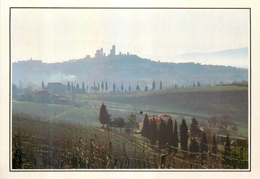 San Gimignano (Siena) — Outono pitoresco — Edição F.lli Fontanelli - Frente
