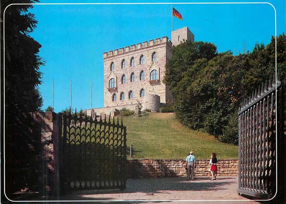 Castelo de Hambach — Evento histórico do 27 de maio de 1832 — Qualitäts-Karte n° 174 - Frente